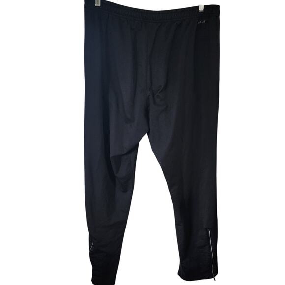 Nike Men's Black Sweatpants Joggers Zippered Ankles Workout Activewear Pants XL - Picture 2 of 6